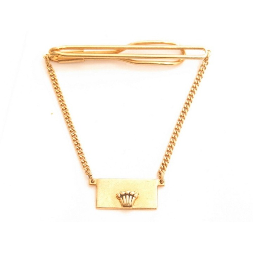 Swank Signed Crown‎ Design Gold Toned Tie Clip